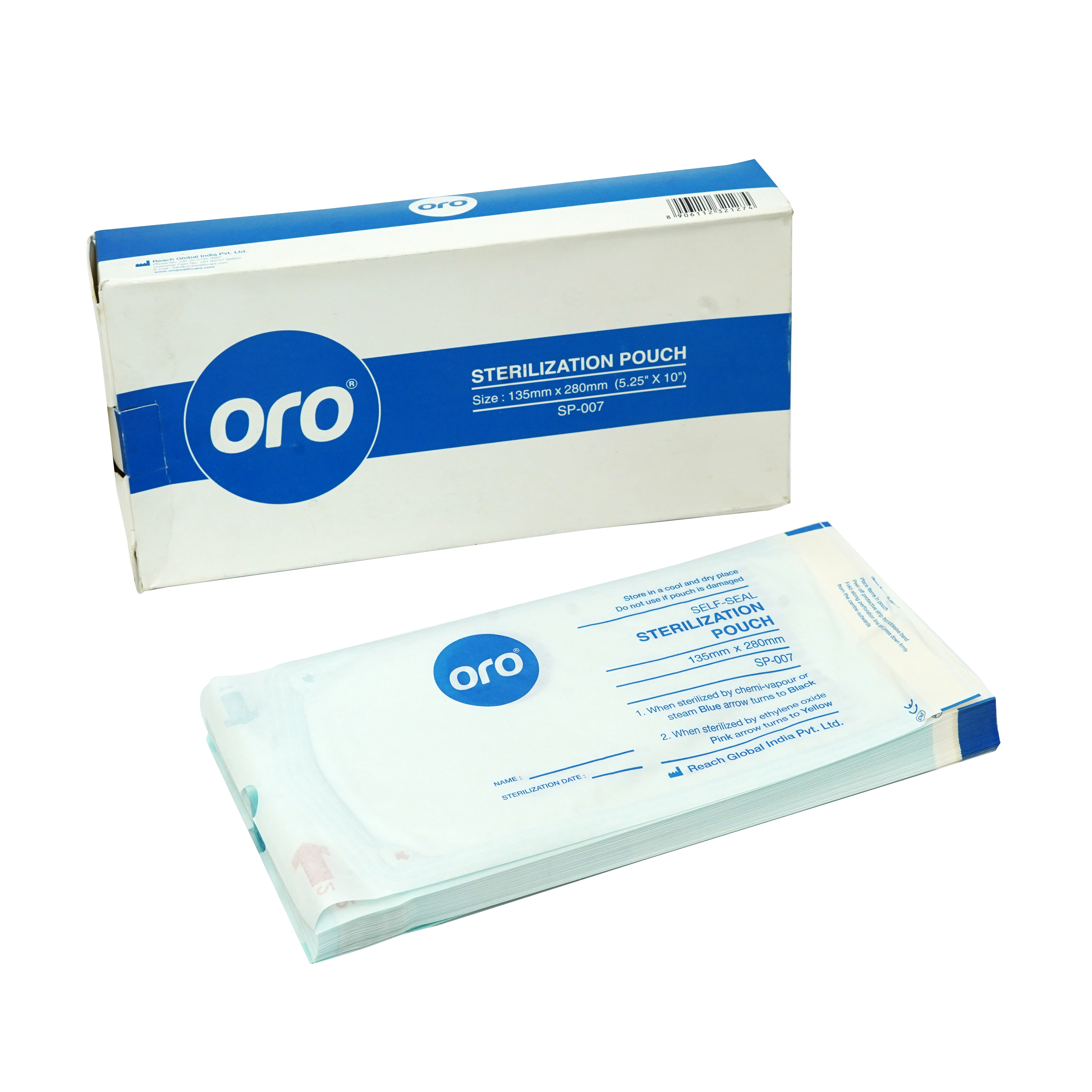 Sterilization Pouches 5.25*10(134*283MM)-ORO